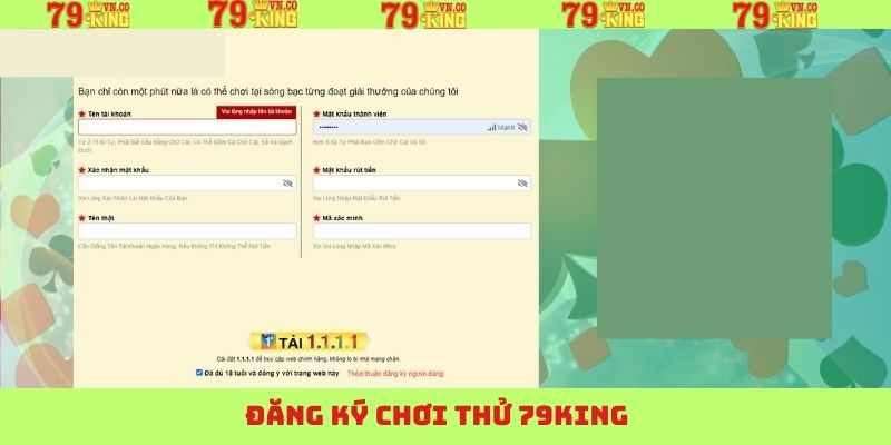 Đăng Ký Chơi Thử 79King - Trải Nghiệm Giải Trí Thú Vị